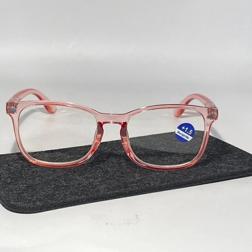1507 Colette 1.50 Pink Reading Glasses Soft Butterfly Readers NWT